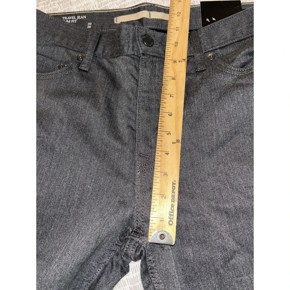 Banana Republic Size 32X 36 Travel Jean Charcoal Slim Fit NWT